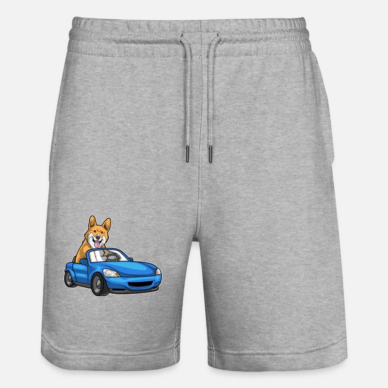 Voiture Corgi - Short de jogging bio TRAINER Stanley/Stella unisexe - gris chiné