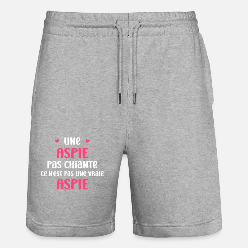 Aspie - Short de jogging bio TRAINER Stanley/Stella unisexe - gris chiné