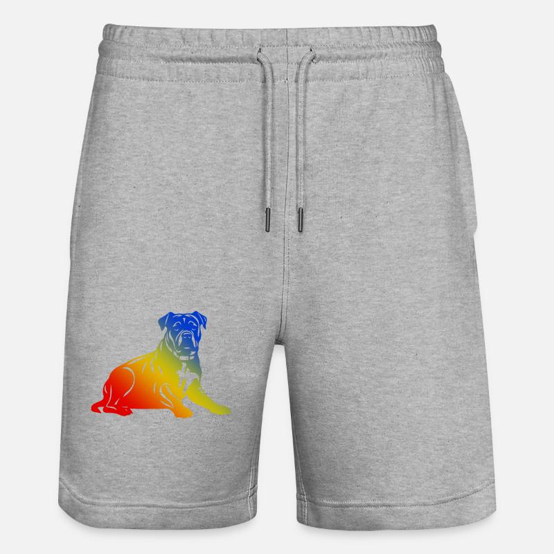 Chien Pit Terrier - Short de jogging bio TRAINER Stanley/Stella unisexe - gris chiné