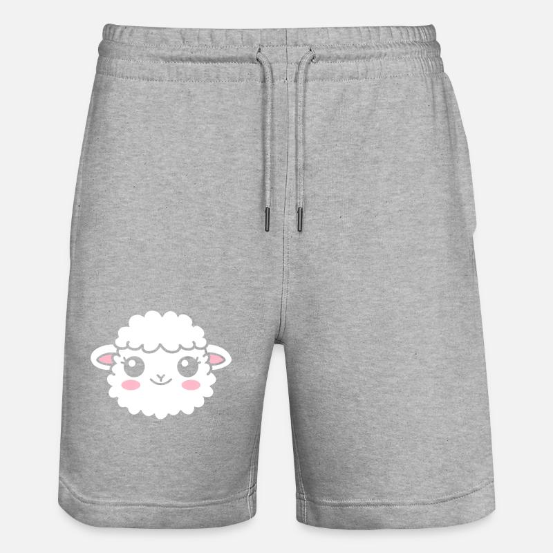 Mouton - Short de jogging bio TRAINER Stanley/Stella unisexe - gris chiné