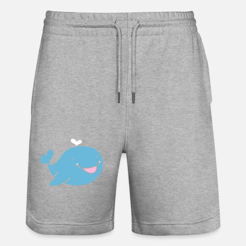 Wal - Stanley/Stella Unisex Bio Joggingshorts Trainer  - Grau meliert