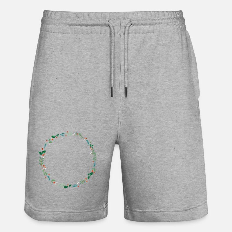 Un renne bondissant - Short de jogging bio TRAINER Stanley/Stella unisexe - gris chiné