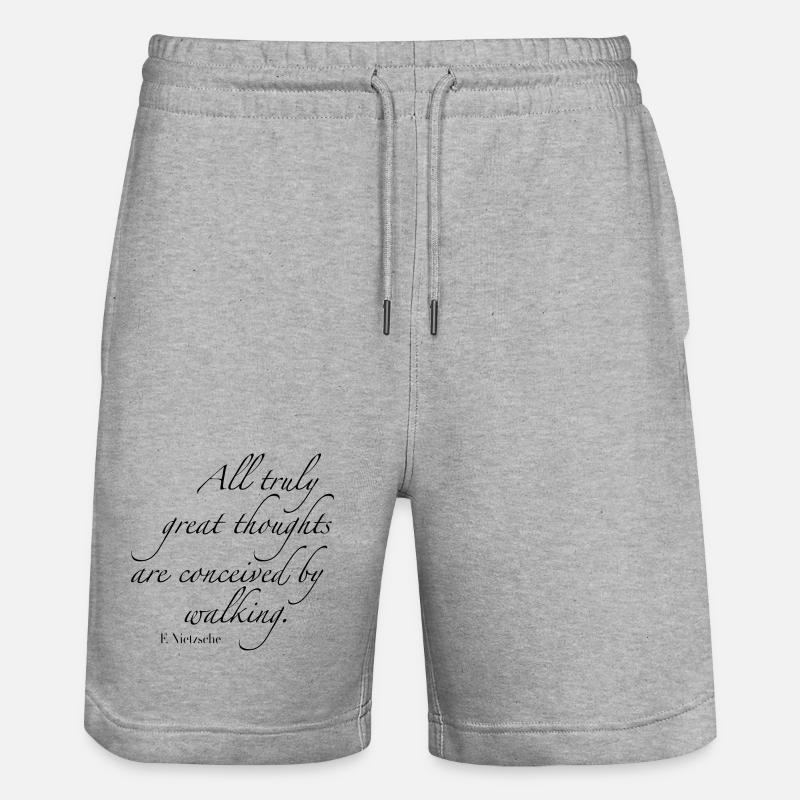 promenade - Short de jogging bio TRAINER Stanley/Stella unisexe - gris chiné