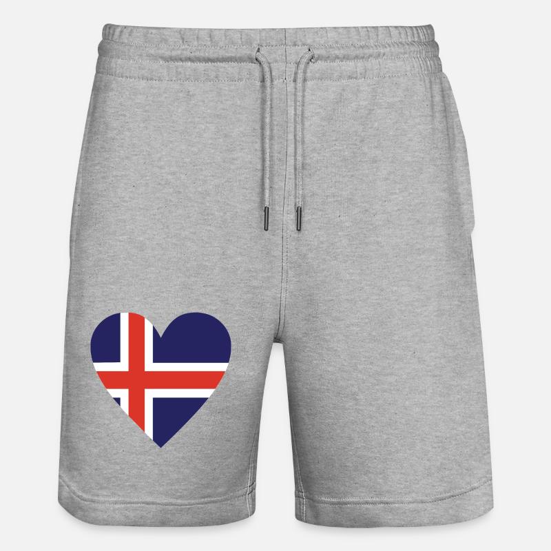 Islande - Short de jogging bio TRAINER Stanley/Stella unisexe - gris chiné