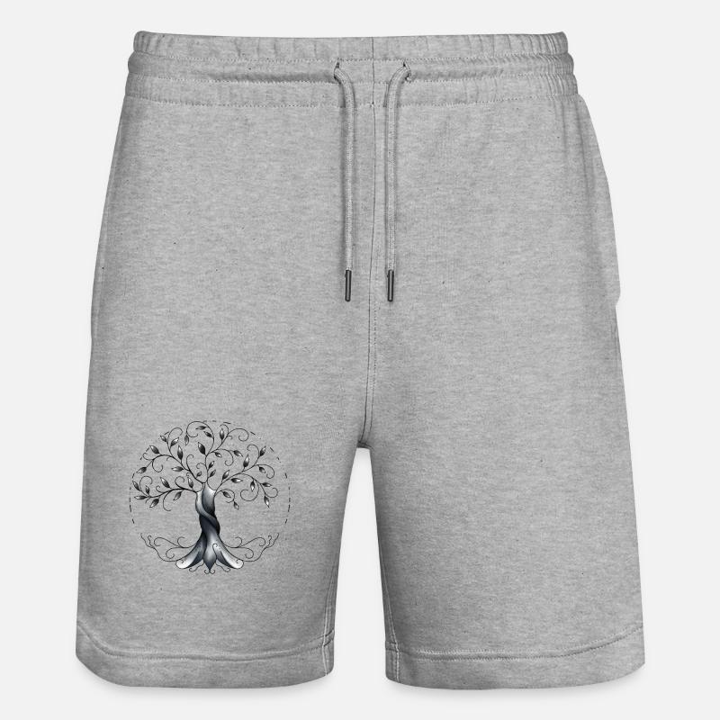 arbre de vie - Short de jogging bio TRAINER Stanley/Stella unisexe - gris chiné