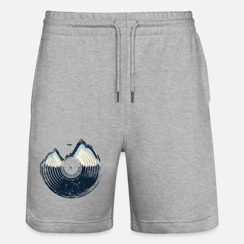 Vinyle Echo Ridge Mountain - Short de jogging bio TRAINER Stanley/Stella unisexe - gris chiné