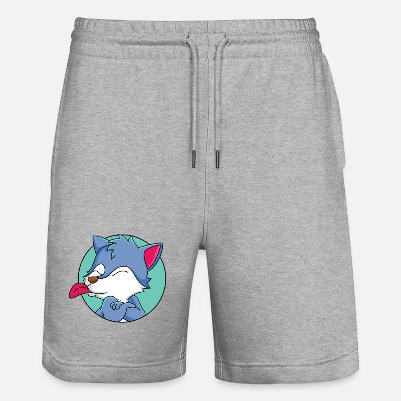 Petit loup effronté - Short de jogging bio TRAINER Stanley/Stella unisexe - gris chiné