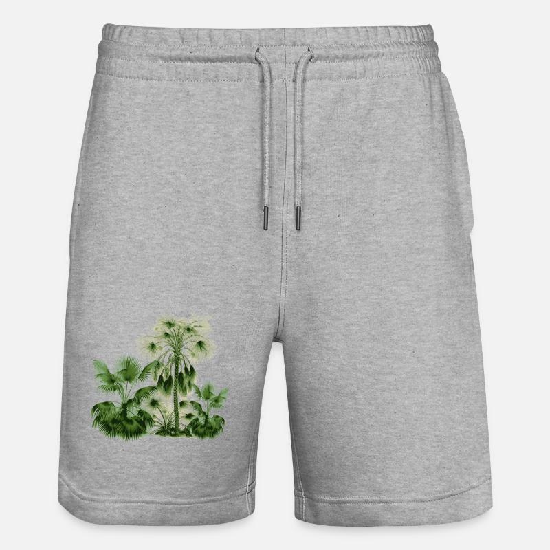 palmier - Short de jogging bio TRAINER Stanley/Stella unisexe - gris chiné