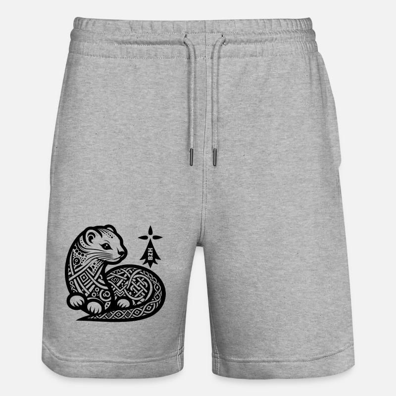 L hermine - Short de jogging bio TRAINER Stanley/Stella unisexe - gris chiné