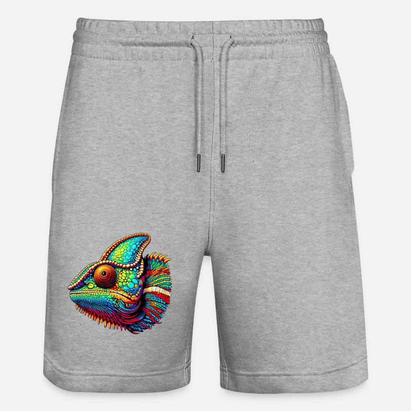 Caméléon - Short de jogging bio TRAINER Stanley/Stella unisexe - gris chiné