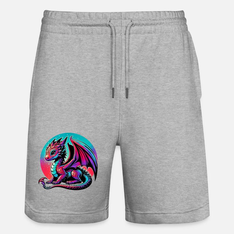 Dragon - Short de jogging bio TRAINER Stanley/Stella unisexe - gris chiné