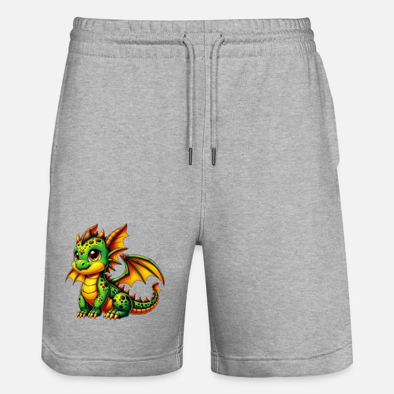Dragon - Short de jogging bio TRAINER Stanley/Stella unisexe - gris chiné