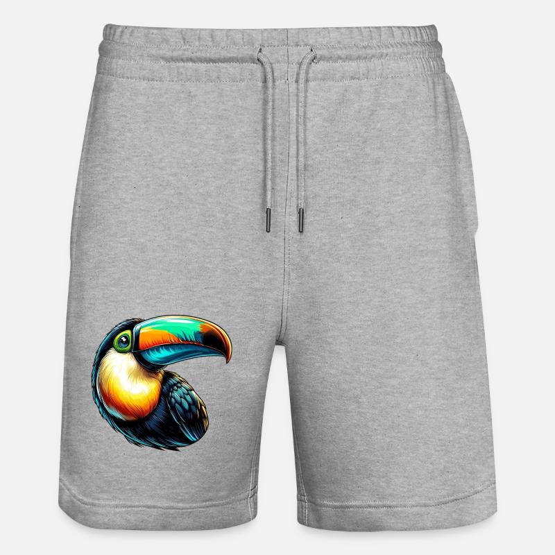 Toucan - Short de jogging bio TRAINER Stanley/Stella unisexe - gris chiné