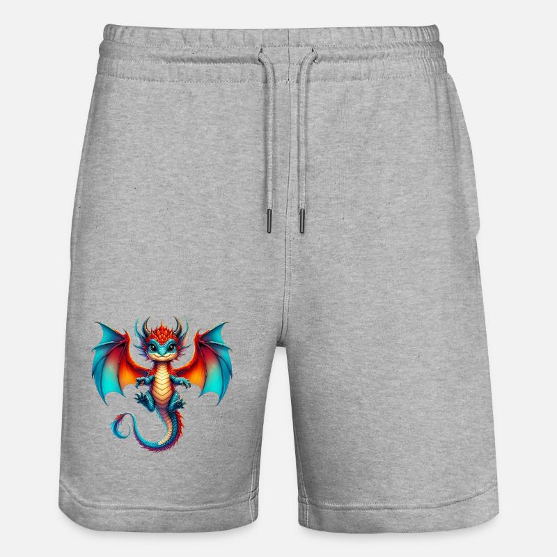 Dragon - Short de jogging bio TRAINER Stanley/Stella unisexe - gris chiné