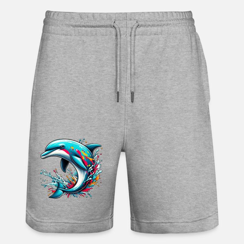 Dauphin - Short de jogging bio TRAINER Stanley/Stella unisexe - gris chiné
