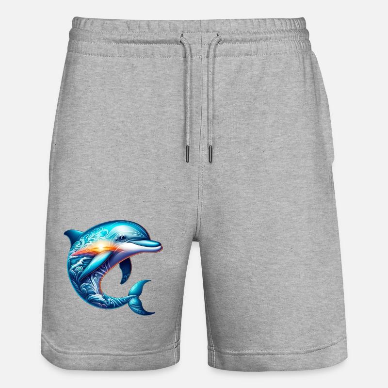 Dauphin - Short de jogging bio TRAINER Stanley/Stella unisexe - gris chiné