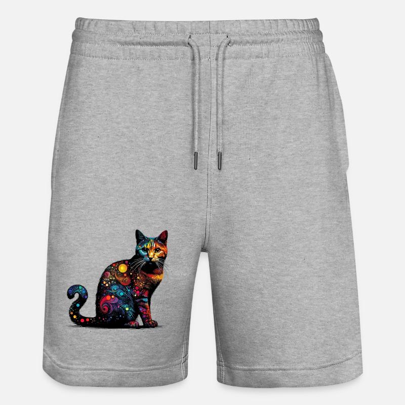Chat - Short de jogging bio TRAINER Stanley/Stella unisexe - gris chiné