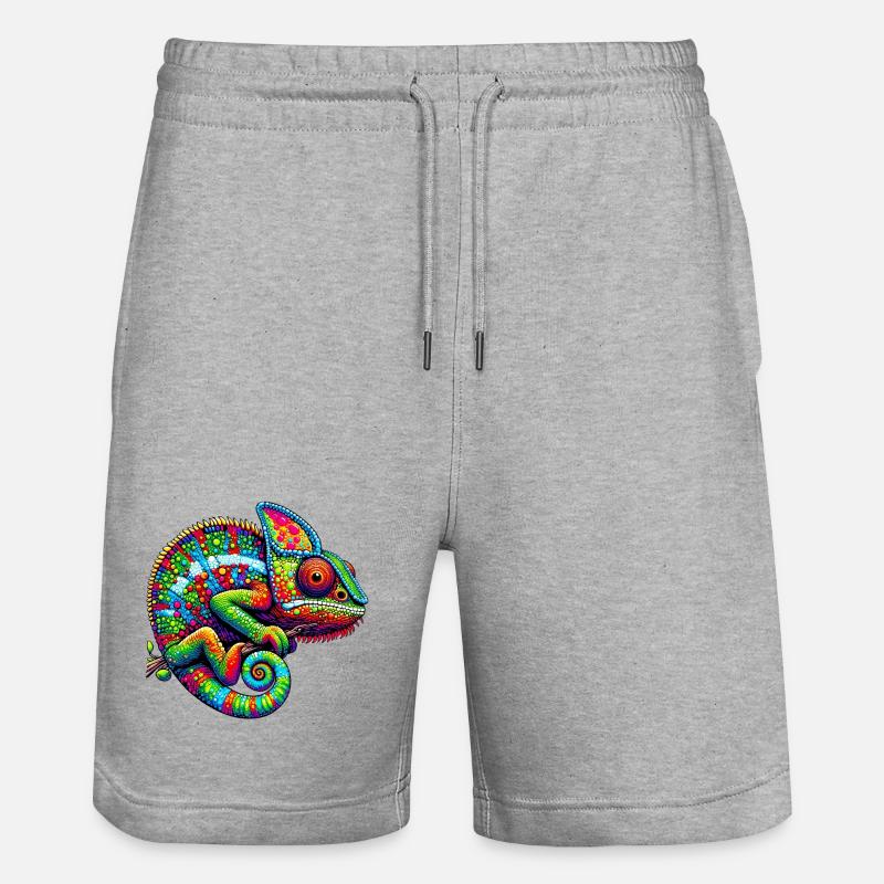 Caméléon - Short de jogging bio TRAINER Stanley/Stella unisexe - gris chiné