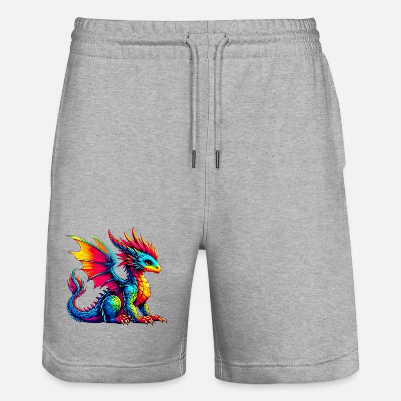 Dragon - Short de jogging bio TRAINER Stanley/Stella unisexe - gris chiné