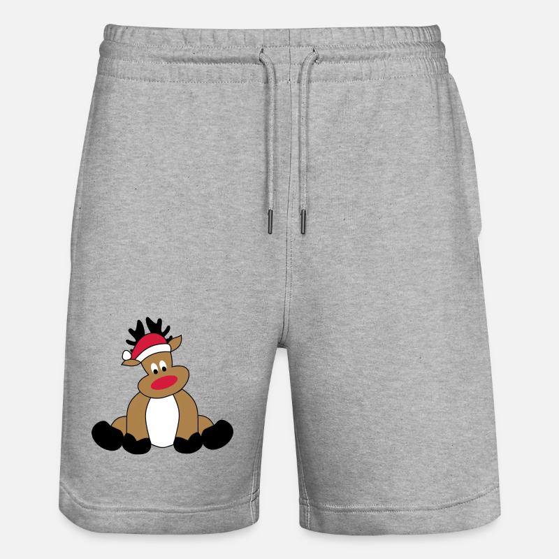Renne pour Noël - Short de jogging bio TRAINER Stanley/Stella unisexe - gris chiné
