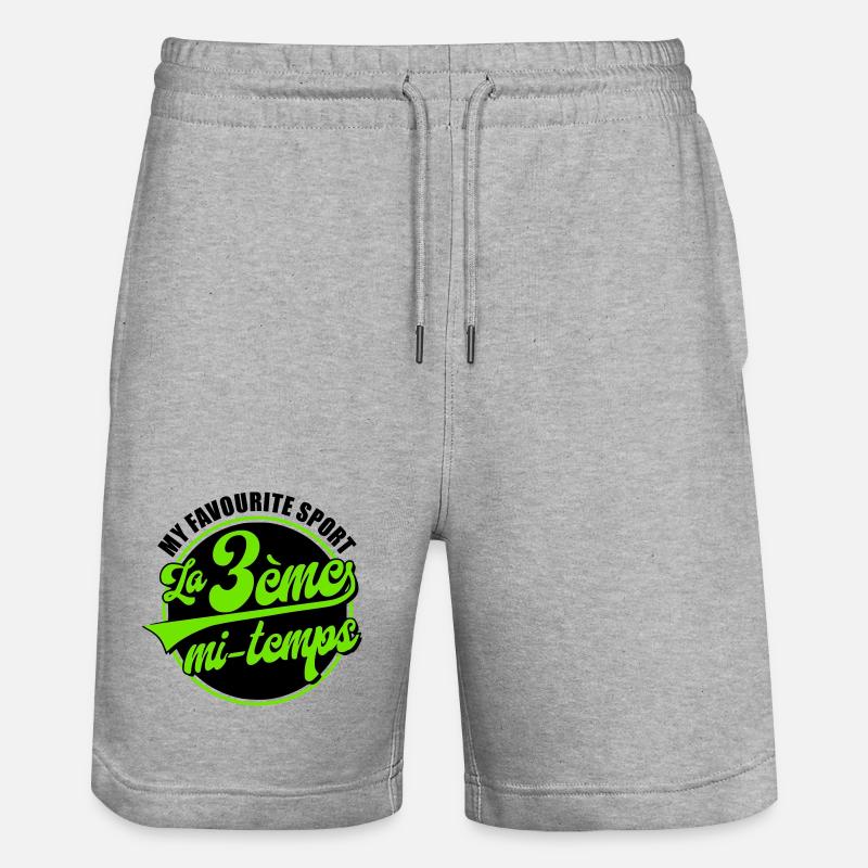 Die 3. Hälfte - Stanley/Stella Unisex Bio Joggingshorts Trainer  - Grau meliert