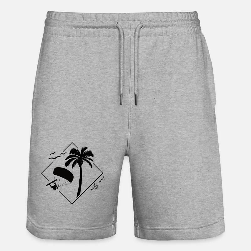 Vibrations de cerf-volant - Short de jogging bio TRAINER Stanley/Stella unisexe - gris chiné