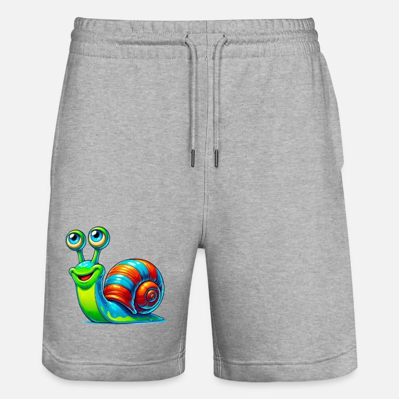 Escargot - Short de jogging bio TRAINER Stanley/Stella unisexe - gris chiné