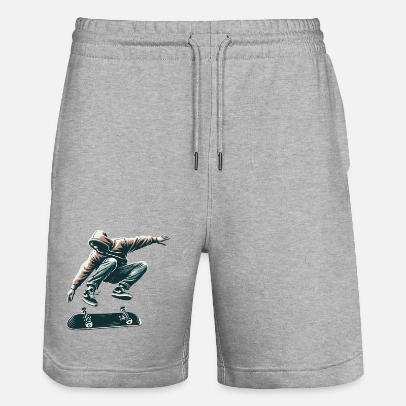 Patineur - Short de jogging bio TRAINER Stanley/Stella unisexe - gris chiné