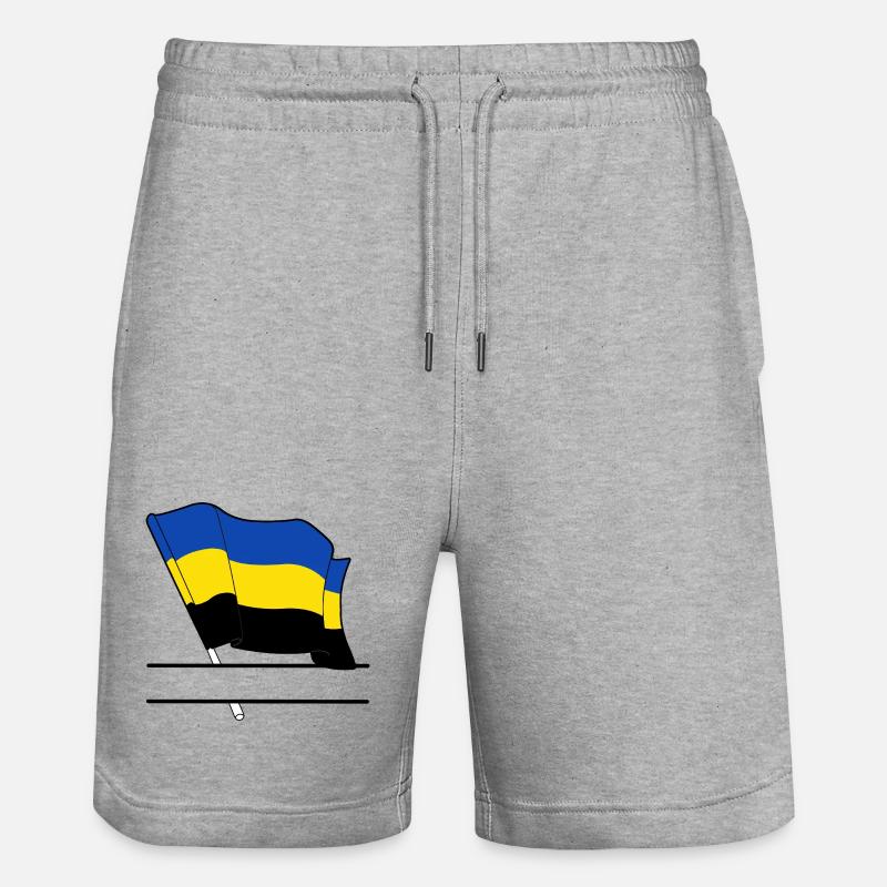 Drapeau Canton de Gueldre - Short de jogging bio TRAINER Stanley/Stella unisexe - gris chiné