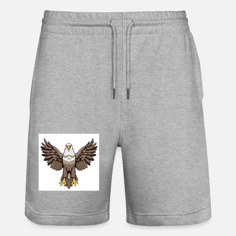 Aigle - Short de jogging bio TRAINER Stanley/Stella unisexe - gris chiné