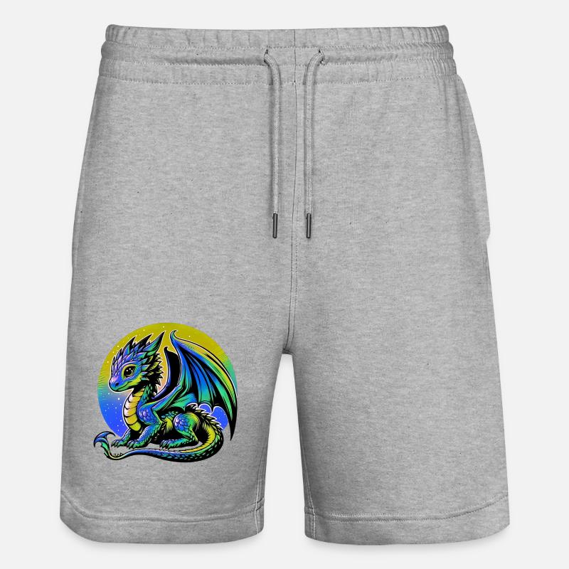 Dragon - Short de jogging bio TRAINER Stanley/Stella unisexe - gris chiné