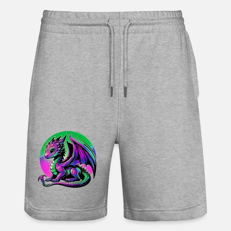 Dragon - Short de jogging bio TRAINER Stanley/Stella unisexe - gris chiné