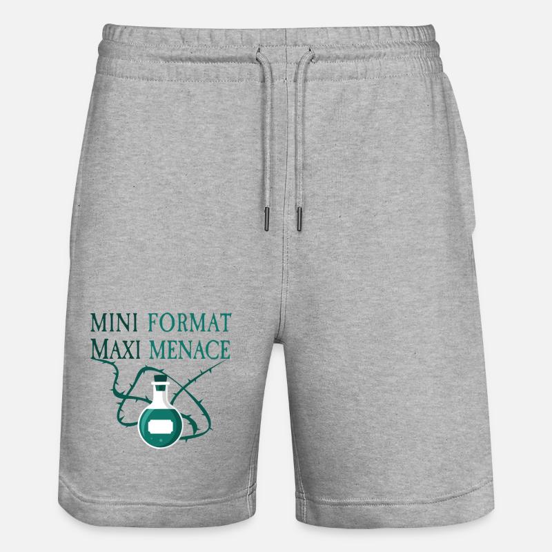 Petit Format Maxi Menace - Short de jogging bio TRAINER Stanley/Stella unisexe - gris chiné