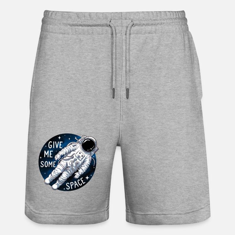 Astronaute de l’espace Dicton drôle - Short de jogging bio TRAINER Stanley/Stella unisexe - gris chiné