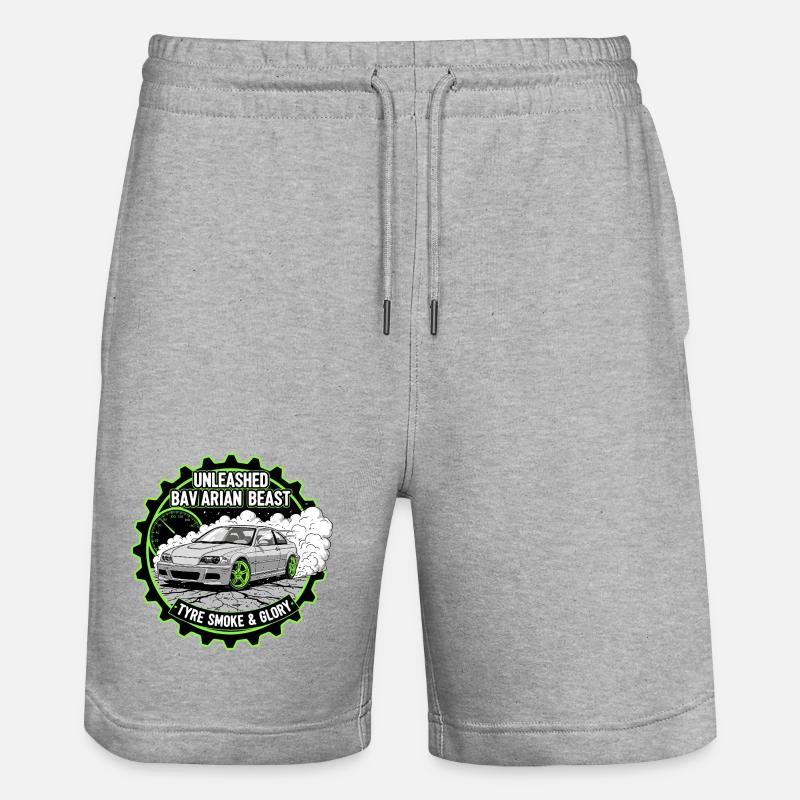 Bête bavaroise déchaînée - Short de jogging bio TRAINER Stanley/Stella unisexe - gris chiné