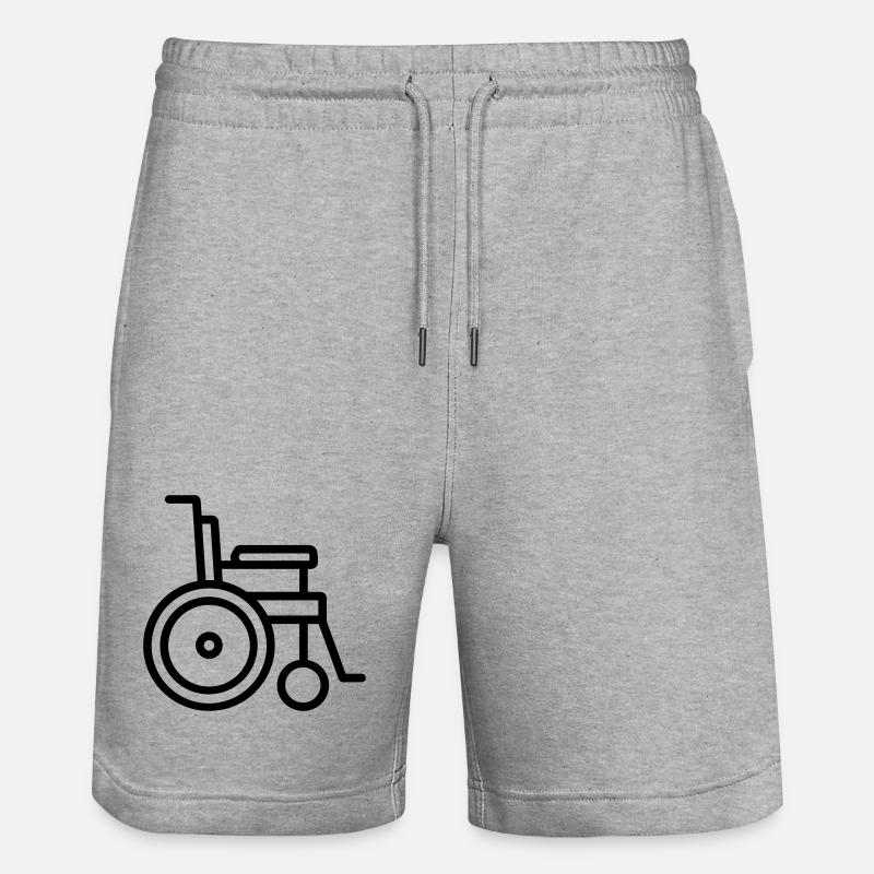 fauteuil roulant - Short de jogging bio TRAINER Stanley/Stella unisexe - gris chiné