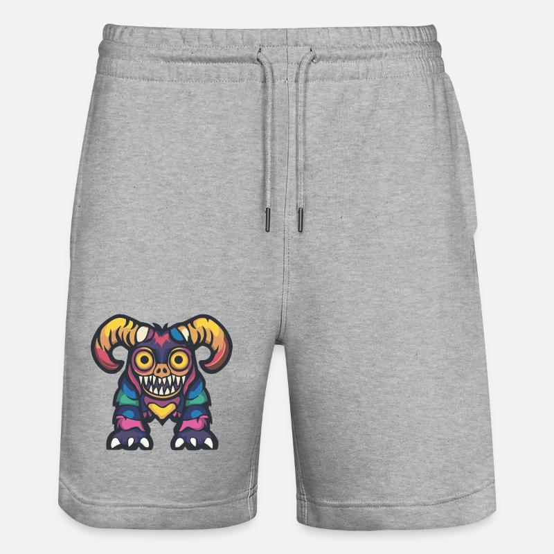 Capricorne Halloween Zombie - Short de jogging bio TRAINER Stanley/Stella unisexe - gris chiné