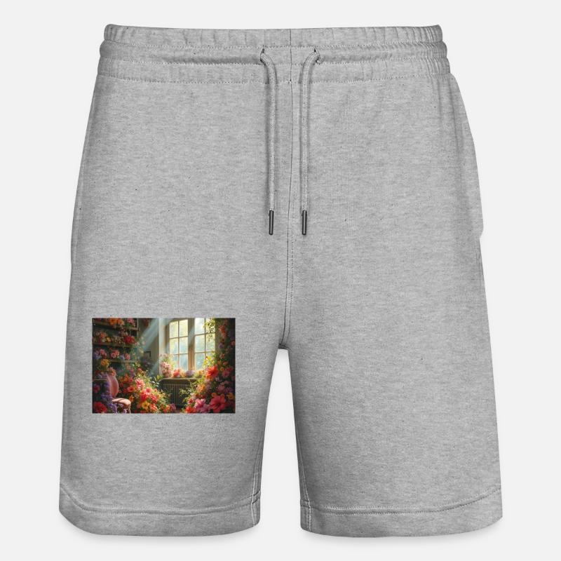Fleur3 - Short de jogging bio TRAINER Stanley/Stella unisexe - gris chiné