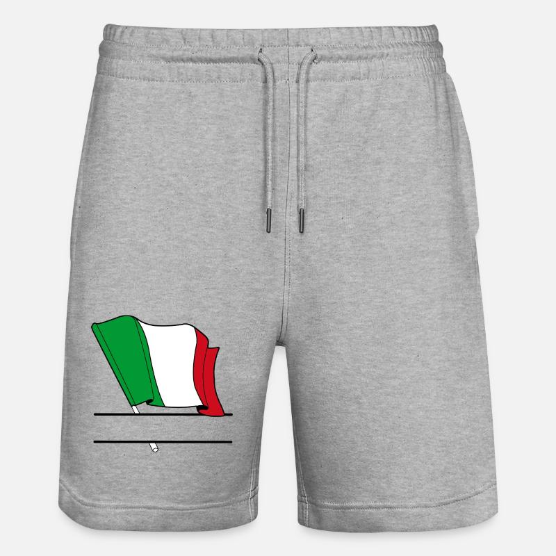 Drapeau italien – Espace de nom - Short de jogging bio TRAINER Stanley/Stella unisexe - gris chiné