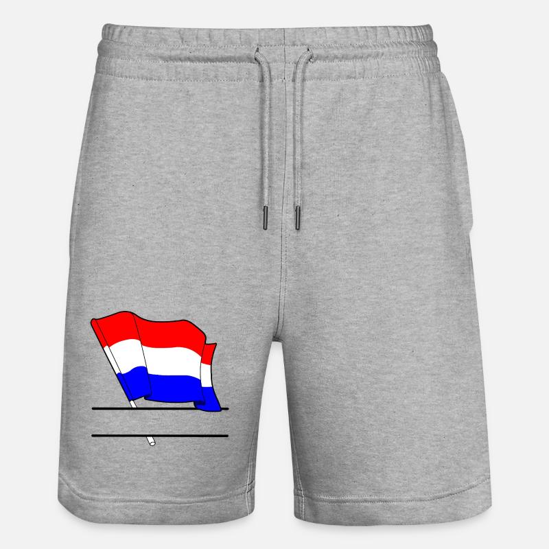 Pavillon des Pays-Bas – Espace de nom - Short de jogging bio TRAINER Stanley/Stella unisexe - gris chiné