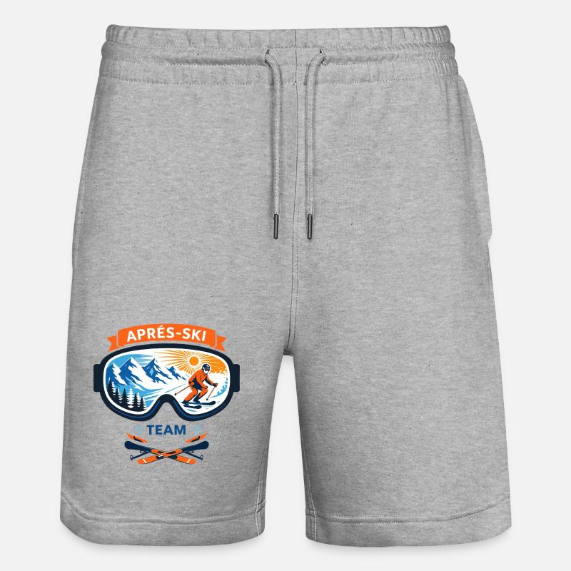 Après Ski Team Comic Design - Short de jogging bio TRAINER Stanley/Stella unisexe - gris chiné