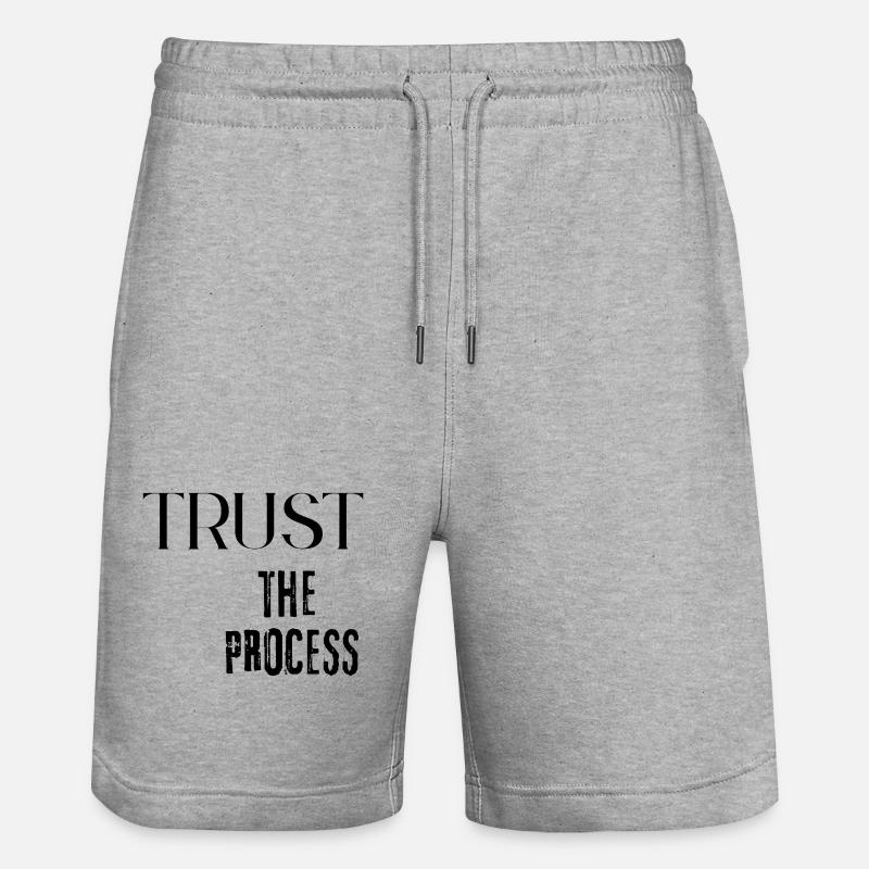 Faites confiance au processus - Short de jogging bio TRAINER Stanley/Stella unisexe - gris chiné