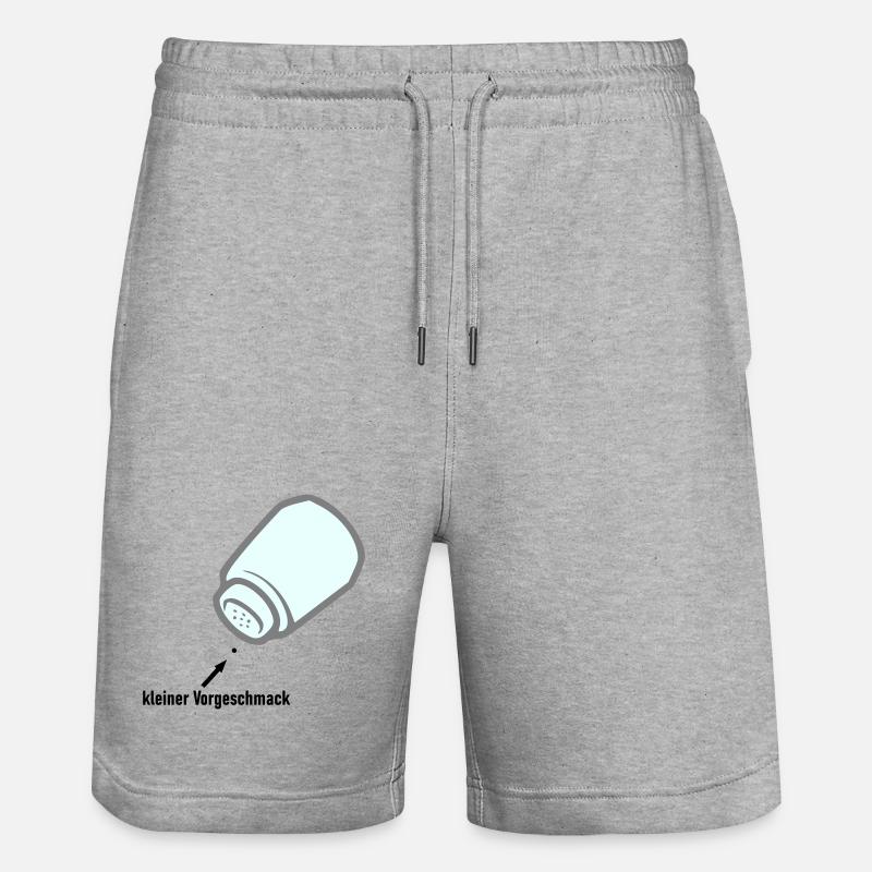 kleiner Vorgeschmack - Stanley/Stella Unisex Bio Joggingshorts Trainer  - Grau meliert