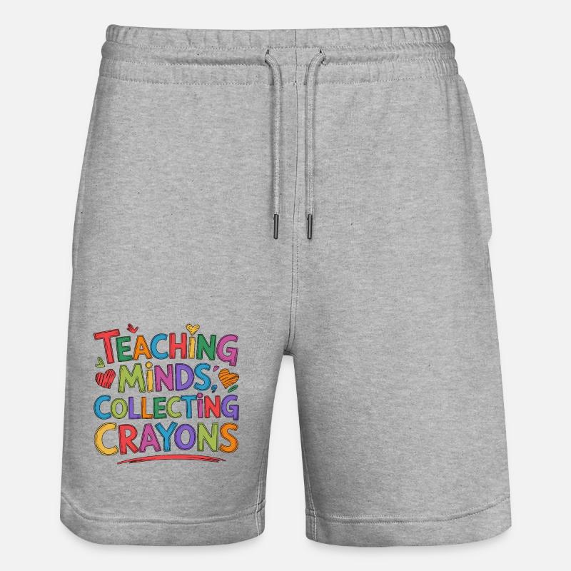 Elementary Teacher Teaching Minds Primary Teacher - Stanley/Stella Unisex Bio Joggingshorts Trainer - Grau meliert