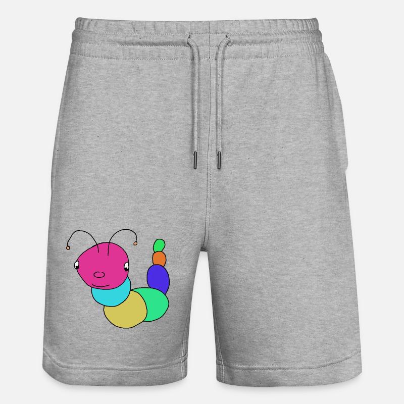 Chenilles, chenilles, bébés chenilles - Short de jogging bio TRAINER Stanley/Stella unisexe - gris chiné
