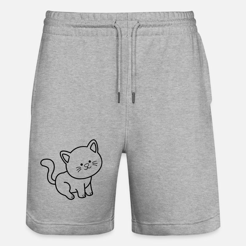 Chat Chat - Short de jogging bio TRAINER Stanley/Stella unisexe - gris chiné