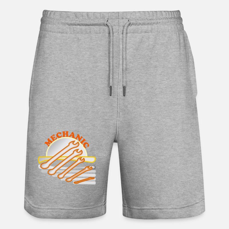 Conception d'outils pour mécaniciens - Short de jogging bio TRAINER Stanley/Stella unisexe - gris chiné