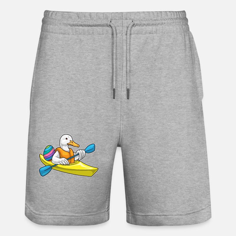 Kayak de Pâques canard - Short de jogging bio TRAINER Stanley/Stella unisexe - gris chiné