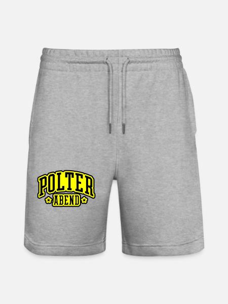 Polterabend Junggesellenabschied - Stanley/Stella Unisex Bio Joggingshorts Trainer - Grau meliert