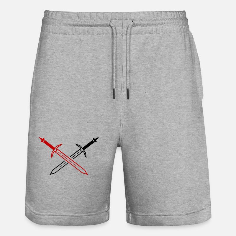 Icône d’épée - Short de jogging bio TRAINER Stanley/Stella unisexe - gris chiné